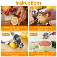 Comprimidor De Limón Manual De Acero Inoxidable Aplicador De Jugo Para Naranja Y Citrus Accesorio De Cocina Herramienta Para Comprimir Frutas - details 8