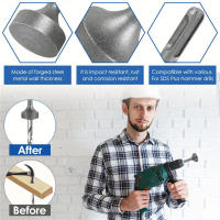 Juego De 1 Pieza De Rodillo De Tierra Con Driver De Acero Resistente Al Desgaste Compatible Con Rotar Herramienta De Bricolaje Para Carpintería - details 0