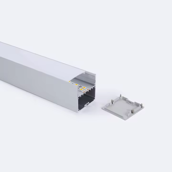 Ledkia Perfil Aluminio Sixe Colgante Para Tira LED hasta 45 mm 2 m - 1