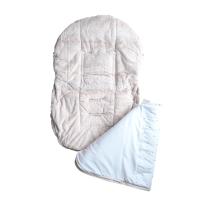Saco carro bebé invierno, saco para maxi cosi bebé, saco bonito para carro de bebé, saco de polipiel y borreguillo, inlcuye cubre capota de polipiel - details 2