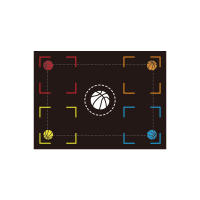 VIKAMA Alfombra De Baloncesto Resistente a La Suciedad Y Antideslizante 1PC Para Entrenamiento De Dribble Con Diseño De Tierra De Diatomeas Decoración Para Sala De Estar Y Dormitorio - details 5