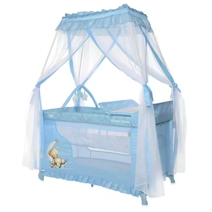 LORELLI Cuna de viaje MAGIC SLEEP con dosel y cambiador de Lorelli (2 niveles) - 1
