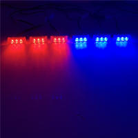 Luz De Advertencia Estroboscópica Para Coche 6x3 LED Rojo Azul Amarillo 12V Antena Frontal De Emergencia Para Policía Y Bomberos - details 7
