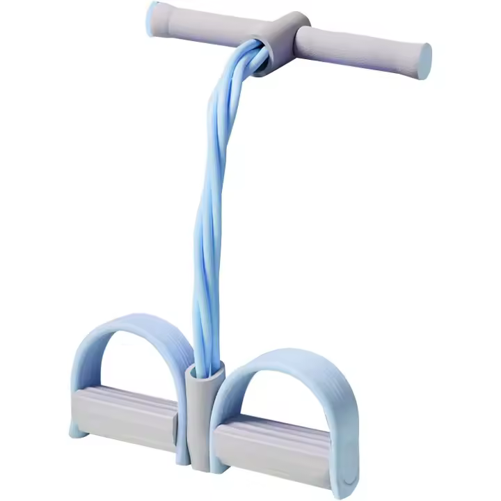 Banda de resistencia de pedal multifunctionón de moda, Cuerda de tensión elástico para yoga, Cuerda de tensión de látex natural, equipo de fitness, Azul - 1