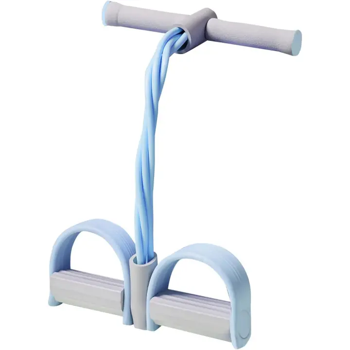 Banda de resistencia de pedal multifunción de moda, cuerda de tensión elástica para yoga, cuerda de tensión de látex natural, equipo de fitness, azul - 1