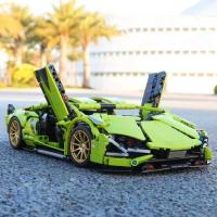 Bloques De Construcción Técnicas Bugatti Y Lamborghini Modelo De Carrera De Alta Velocidad Juguetes Para Niños Regalos Para Niños - details 12