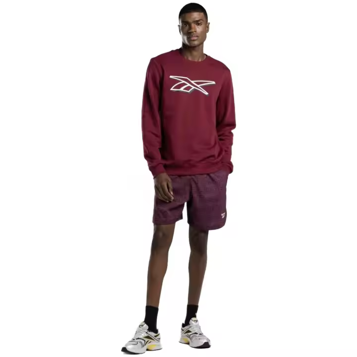 Sudadera Reebok Ri Logo Crew Burdeos Hoodie 100071367 - 1