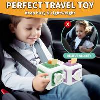 Juguete Educativo Sensorial Montessori Para Bebés Cubo De Actividades Para Practicar Habilidades Matemáticas Y Motoras Finales Regalo Para Niños Y Niñas - details 3