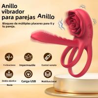 Anillo De Poderoso Vibrador Control Remoto Para Hombres Estimulador De G-Spot Y Clítoris Juguetes Sexuales Para Adultos Material De Silicona - details 5