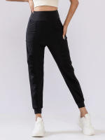 Pantalones De Yoga Para Mujer Cómodos Y Transpirables De Secado Rápido Con Bolsillos Ajustados Para Running Y Fitness Pantalones Largos De Pierna Regular - details 0