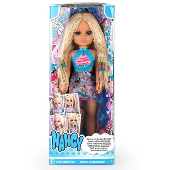 Muñeca Nancy un Dia de Trenzas cabello Rubia NANCY - 1