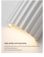 Lámpara De Pared LED Moderna Minimalista En Resina Macaroon Para Entrada Aisles Habitaciones Dormitorios Estudio Iluminación Luminaire Cerámica AC 90-260V 2 Años De Garantía - details 6