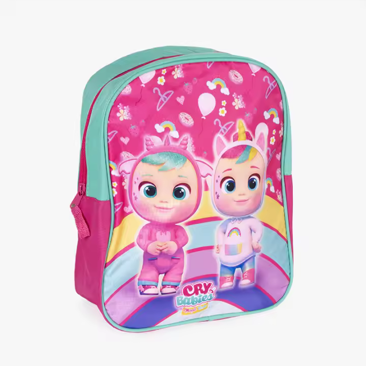 BEBES LLORONES - Mochila Infantil de 30 cm Arcoíris Unicornio con Personajes de Bebés Llorones - Mattel - 1