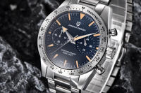 Reloj De Pulsera De Cuarzo Para Hombre PAGANI DESIGN 2024 Con Gran Flecha Lunar Y Cronógrafo Retro De Lujo Vidrio De Zafiro Resistente Al Agua Y Shock - details 11