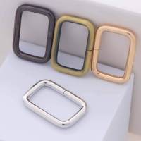 5pcs Anillos De Metal Rectangular Para Correa De Cuero Ganchos Para Bolsas Y Bricolaje De 5 Piezas Accesorios Para Bricolaje - details 1