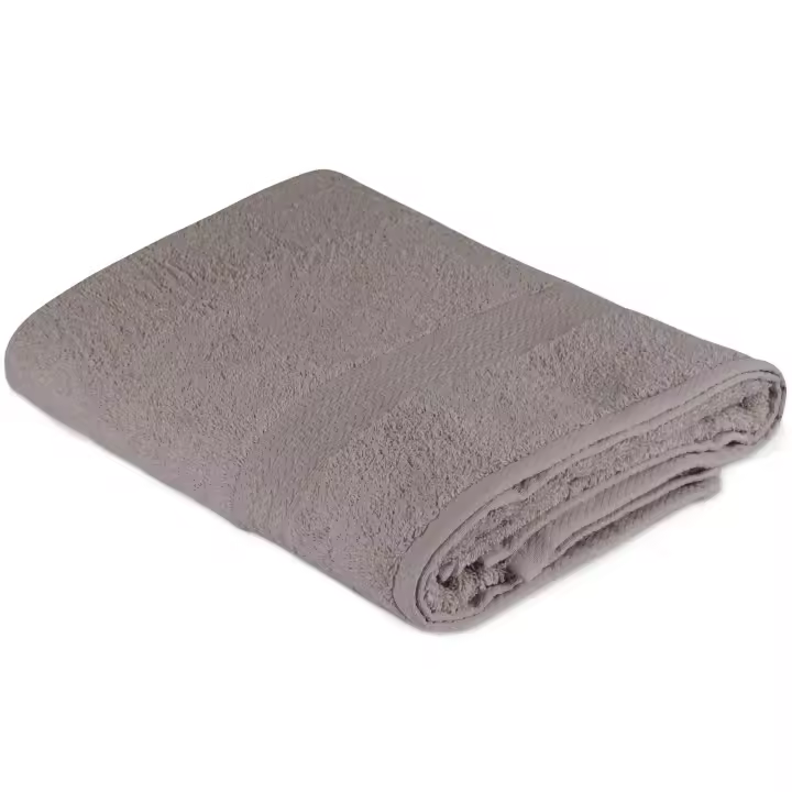 Wellhome - Toalla de Ducha Gris 100% ALGODÓN 500 Gr/m² - 70 X 140 Cm - 1