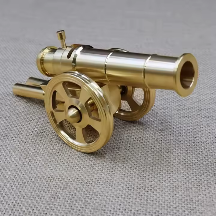 Modelo Militar De Cañón De Latón Sólido Souvenir De Descomposición Juguete Regalo Adorno Para Oficina Y Hogar Artesanía - 1