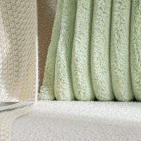 Funda De Cojín De Peluche De Conejo Falso Para Sofa Decoración De Interiores Tamaño 45x45cm Estilo Sólido Y Rayado Grueso Y Suave - details 19