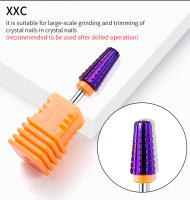 Nuevo Set De Uñas 5 En 1 Con Broca De Carburo De Tungsteno Platinado Morado Para Manicura Herramientas De Uñas Con Corte Tapered Bit Milling Cutter - details 10