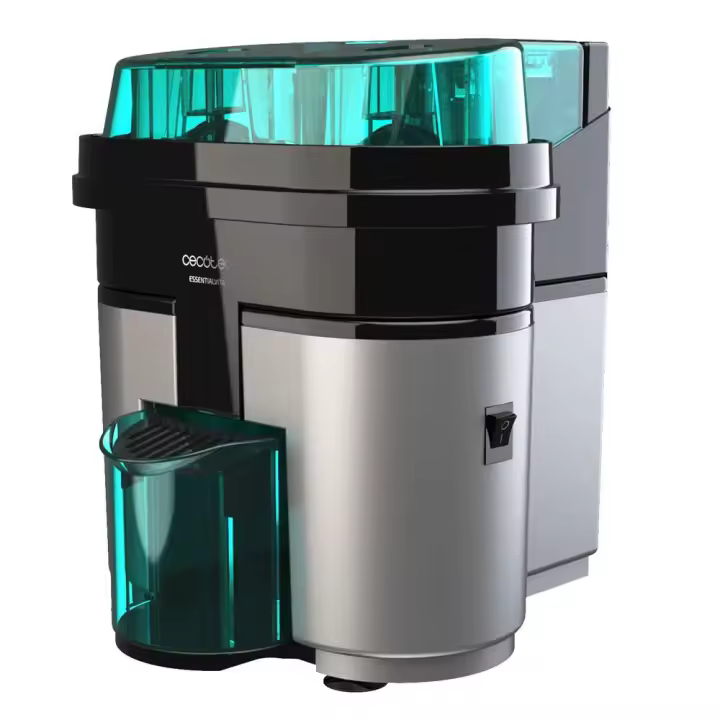 Cecotec Exprimidor de Naranjas Eléctrico EssentialVita Twice Black – 90W, Doble Cabezal, Filtro para Pulpa, 500ml - 1