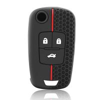 Funda De Llave De Coche En Silicona Protector Para Buick Chevrolet Cruze Aveo Trax Opel Astra Corsa Meriva Zafira Antara Accesorios Resistentes Al Desgaste En Colores Negro Blanco Y Morado - details 2