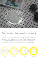 Lámpara LED Recargable Con Sensor De Movimiento Y Reloj Digital Para Dormitorio Cocina Escaleras Pasillo Armario - details 3