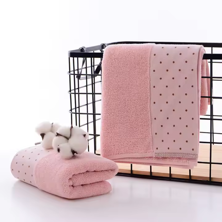 Juego De Toallas De Algodón Bordadas 3 Piezas 35x75cm 70x140cm Toallas De Baño Geométricas Para Mano Rostro Y Ducha Toallas De Baño - 1