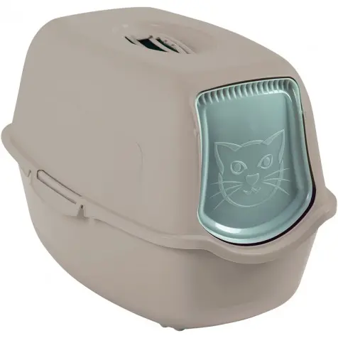 Rotho My Pet Bailey Eco Toilet - Arenero para Gatos - Filtro de Carbón Activo - Fácil de Limpiar - 1
