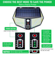 Lámpara De Pared Solar LED Super Brillante Con Sensor De Movimiento PIR Y Inducción Humana IP65 Impermeable Para Exterior Iluminación De Courtyard - details 5