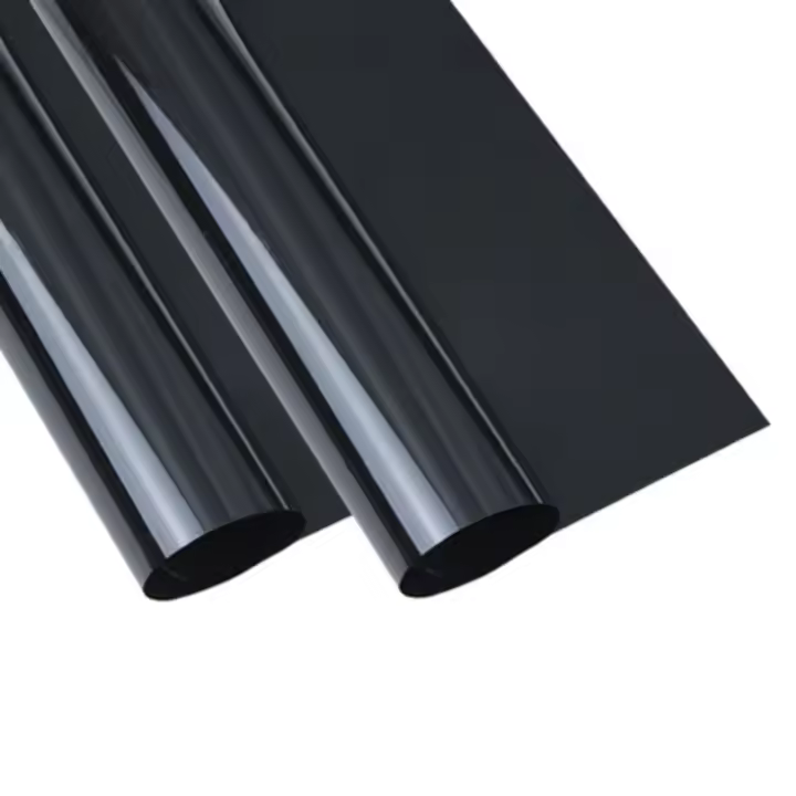Película De Privacidad Para Ventanas Oscurecimiento Solar Control De Calor Reflectante Negro Oscuro Adhesiva Estática Para Hogar Y Oficina - 1