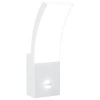 vidaXL Lámpara de pared de exterior LED con sensor aluminio blanco - details 1