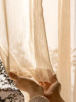 Cortinas De Tulle Bling Bling En Champán Para Sala De Estar Y Balcones Estilo Moderno Translúcidas Semi-Enmascaradas Personalizables - details 13