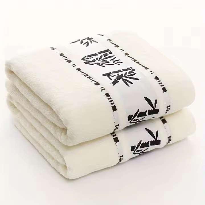 Juego De Toallas De Fibra De Bambú 2pcs Tamaño 34x34cm 34x74cm 70x140cm Toallas De Baño Viaje Deportivo Regalo Toalhas De Banho - 1