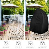 Hanging egg chair cover eggshell dust cover garden outdoor swing protection cover hanging chair bird nest rattan chair hanging basket cover bird cage - details 4