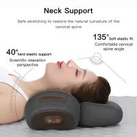 Almohada De Masaje Eléctrico Para Cuello Con Compresión Caliente Y Vibración Soporte Espinal Para Descansar Almohada De Memoria No Tejida Tamaño Small - details 1
