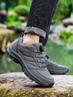 Zapatos De Senderismo Para Hombre Color Sólido Cómodos Antideslizantes Deportivos Ligeros Transpirables Resistentes Al Desgaste Zapatillas De Caminar Al Aire Libre - details 8