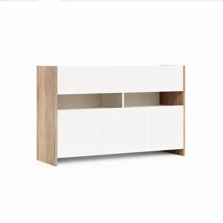 Mueble Multiusos Cora, Agomerado de Melamina, Sonoma, 140x45x90 cm - 1