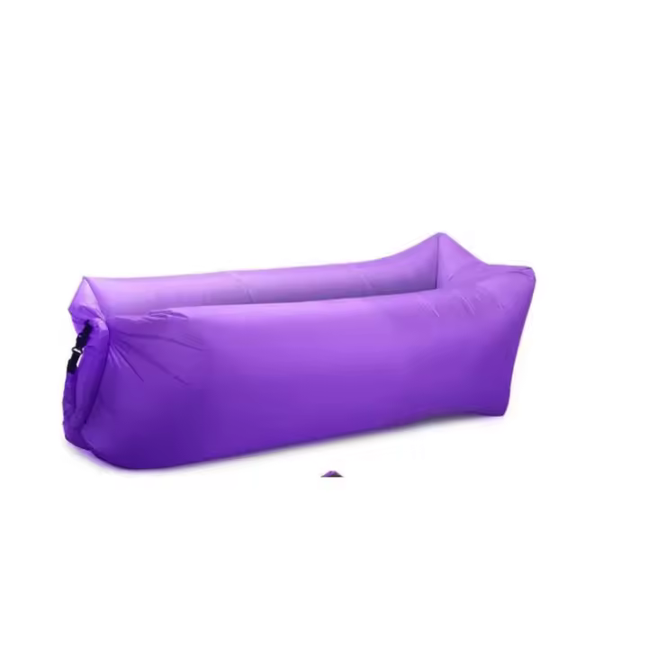 Colchón de hamaca inflable púrpura, guardaespaldas + watería para camping, senderismo, Viajes, Pool y playa | Púrpura - 1