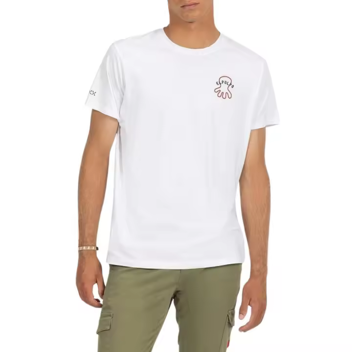 CAMISETA BORDADO CONTRASTE ATLANTIC LIFESTYLE BLAN - 1