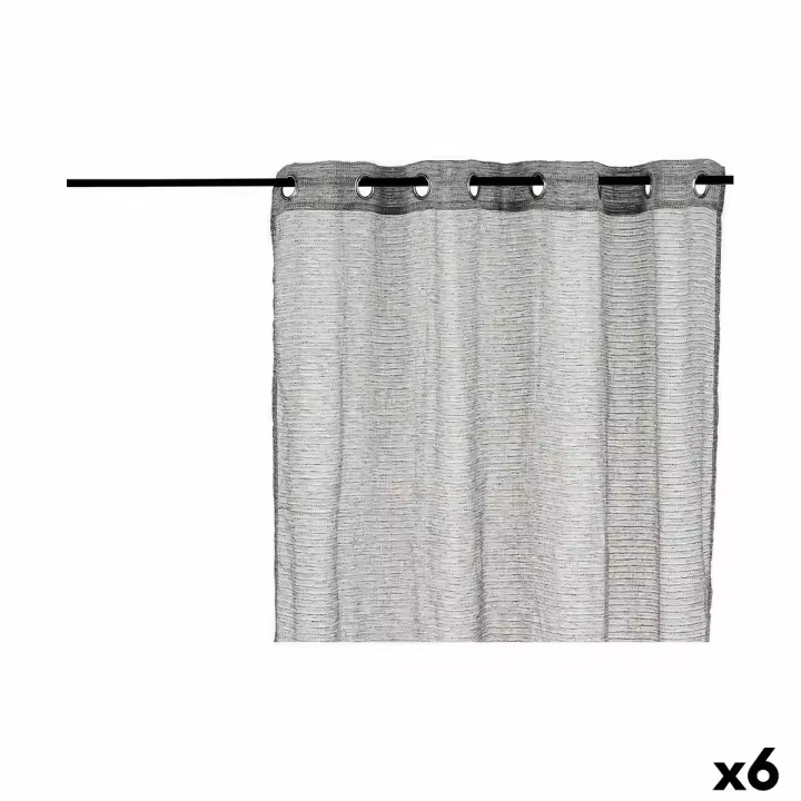 Cortina 140 x 260 cm Gris (6 Unidades) - 1