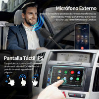 Reproductor Multimedia Para Coche 2DIN 7 Pulgadas MP5 Con Pantalla Táctil Bluetooth AUX USB CarPlay Android Auto Mirrorlink Carga Rápida - details 8