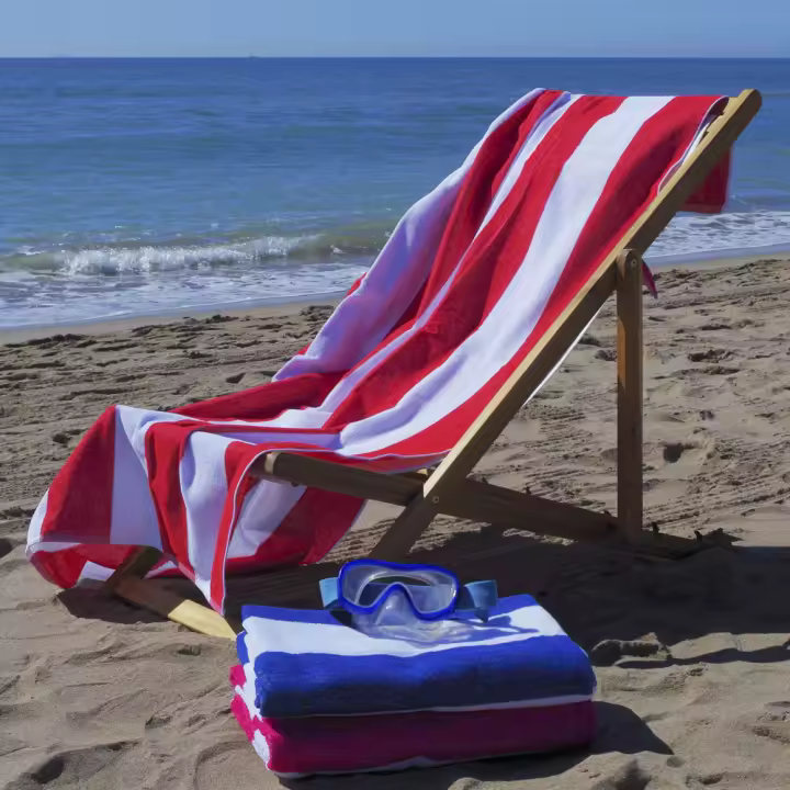 10XDIEZ Toalla playa rayas  - Toallas grandes y absorbentes para playa y piscina - 1