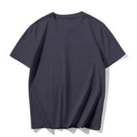 Camiseta De Algodón 100% Para Hombre Verano Manga Corta Casual Cuello Redondo Suave Camiseta Básica Ajuste Suelto Tops - details 4