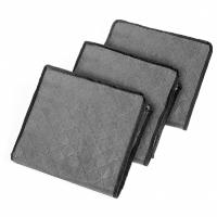Large Capacity Clothes Storage Bag Non-Woven Foldable Quilt Storage Bag with Lids Zipper Wardrobe Clothing Organizer Sorting Box - details 10
