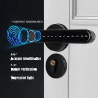 Cerradura de Huella Dactilar para Puerta - Inteligente Biometrica con Combinacion de Teclado, Bluetooth APP y Llave para Dormitorio Casa Hotel Oficina Apartamento (Negro) - details 3