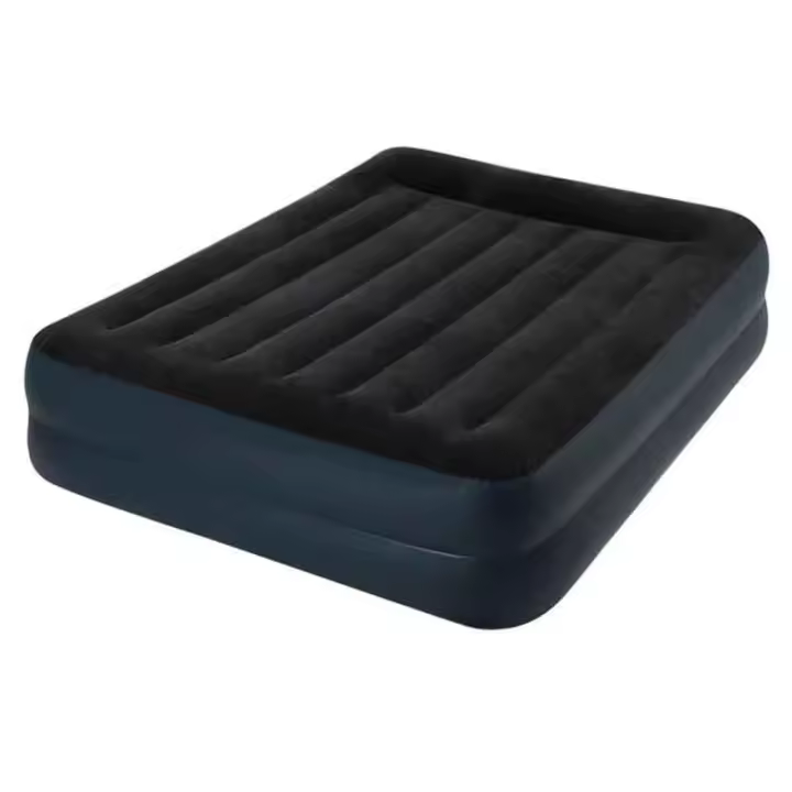 Colchón hinchable Pillow Rest Intex 2 usuarios 273kg con bomba integrada azul 42x152x203 cm - 1