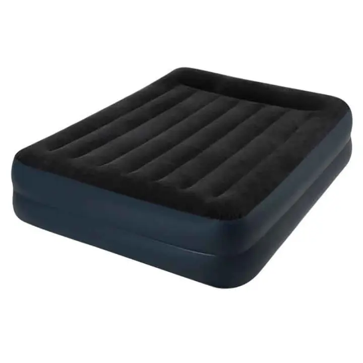 Colchón hinchable Pillow Rest Intex 2 usuarios 273kg con bomba integrada azul 42x152x203 cm - 1