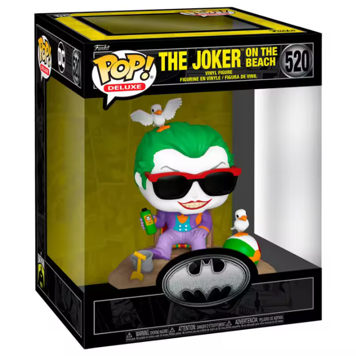 Figura Pop Deluxe Dc Comics Joker On The Beach-Figura de Vinilo Coleccionable - Idea de Regalo- Mercancia Oficial - Juguetes para Niños y Adultos - Movies Fans - Muñeco para Coleccionistas y Exposición - 1