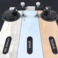 Placa De Vacío Para Ventosa De Aluminio Resistente Al Desgaste Y La Rusticidad Con Gancho Y Mango Para Mover Ventanas De Vidrio Y Azulejos Elevadores Y Arrastre De Dientes - details 3