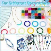 Kit De Bricolaje De Joyería Con 700 Piezas De Cuentas De Cristal Vibrante En 28 Colores 8mm Para Pulseras Collares Y Arte De Oídos - details 2